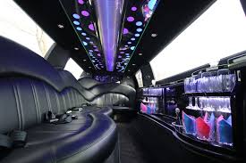 White-Stretch-Limo-8 Pax-interior